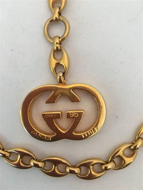 gold gucci chain link bely|men's Gucci link gold chain.